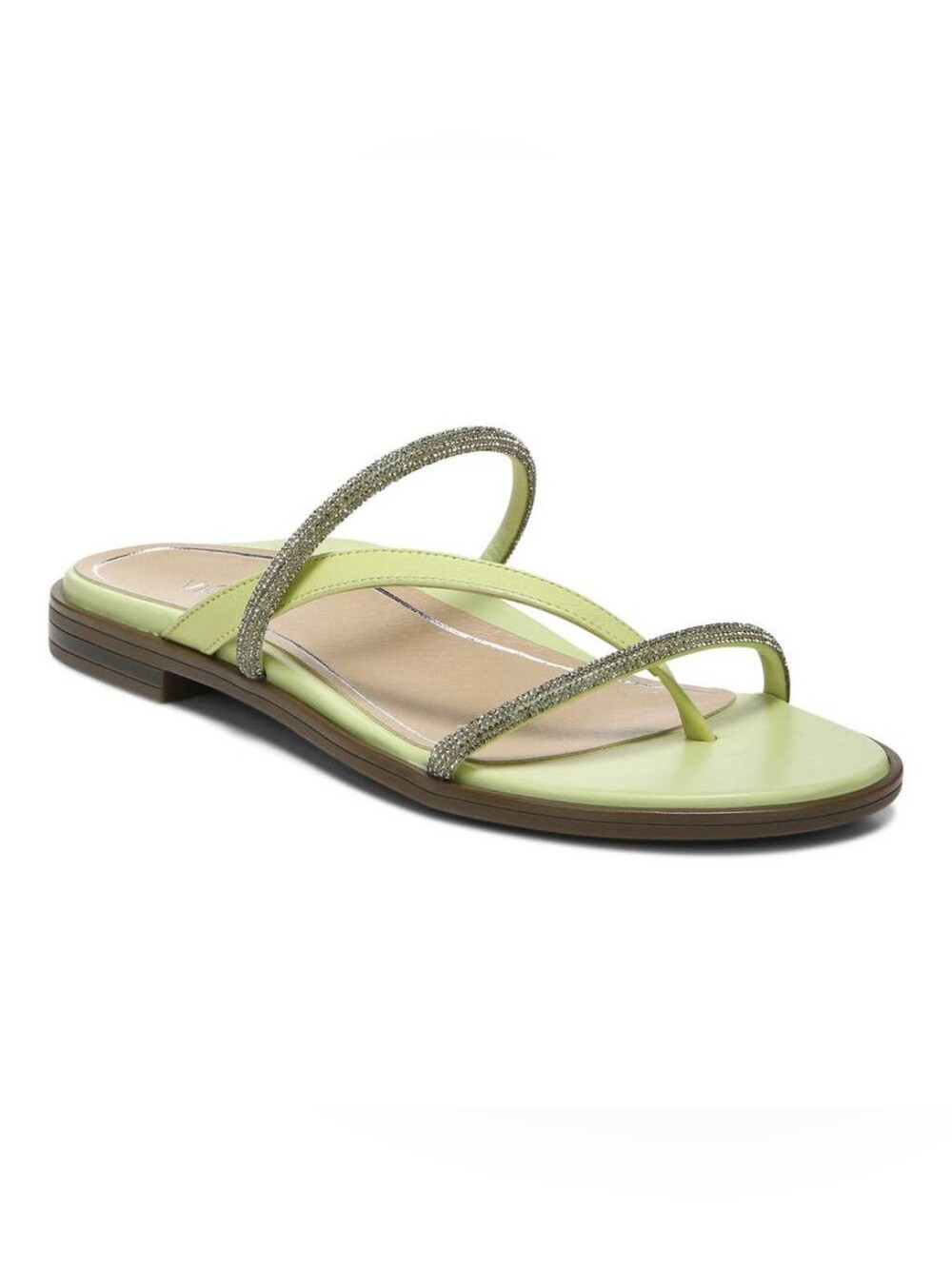 New Without Box VIONIC Prism leather sandals Pale Lime Sz 8 - Picture 4 of 8